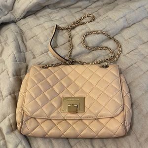 Michael Kors Quilted peach bag